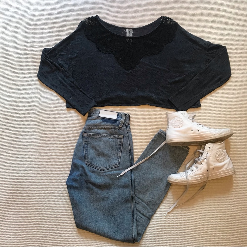 Free People cropped long sleeve